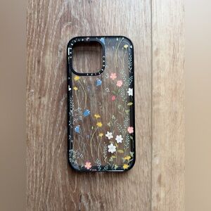 Casetify Wildflower Clear Phone Case - Black Border